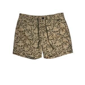 Lauren Ralph Lauren Jeans‎ Co Women's Size 12 Printed Casual Shorts Khaki Green